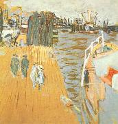 Edouard Vuillard Quay Le Pouliguen painting